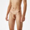 Satin Swimwear Mens Swimsuit Glossy Silk Bulge Pouch String Thongs Mini Bikini Bottom Underwear Low Waist Swimwear Bath Panties
