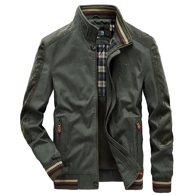 

Autumn New Men s Jacket Pure Cotton Jacket Men s Casual Loose Military Workwear Men s Jacket 4XL