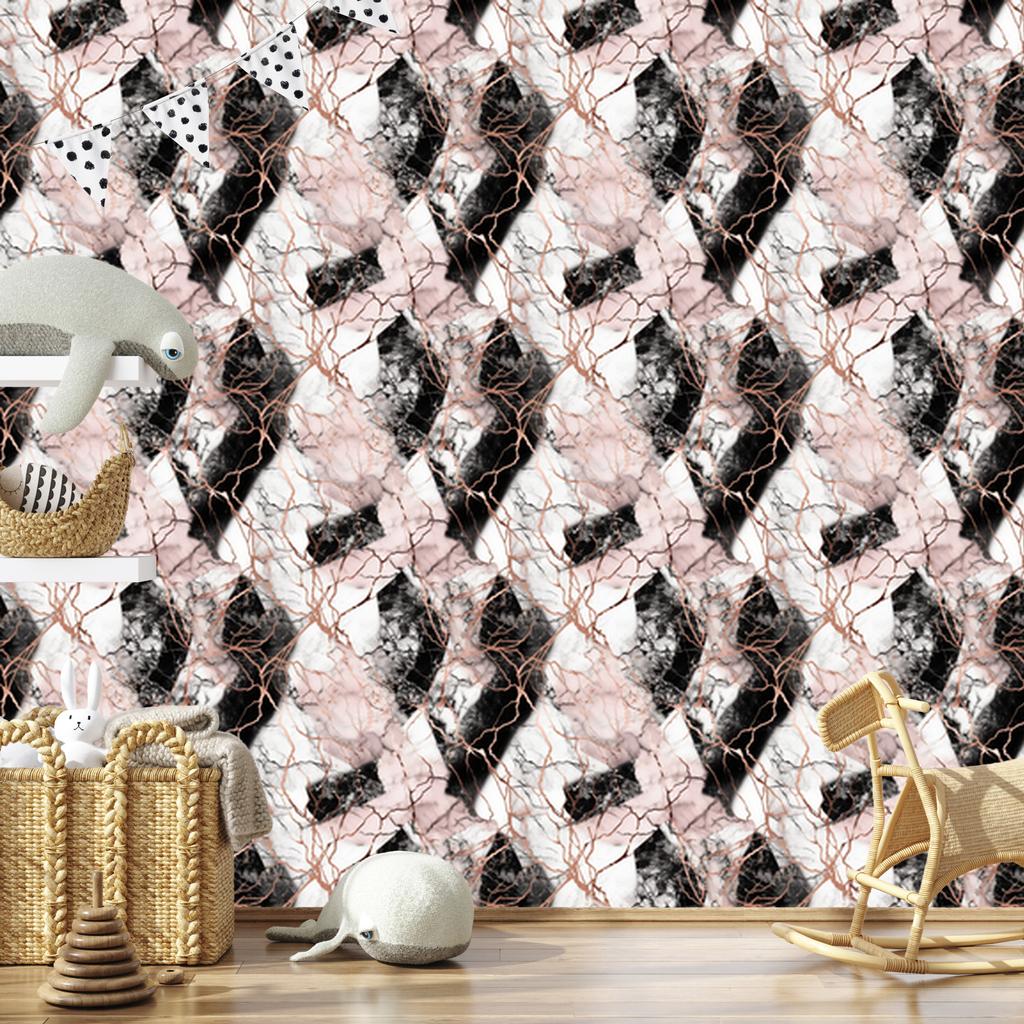 Marble Wallpaper White and Light Gray for Living Room and Bedroom 50x1000