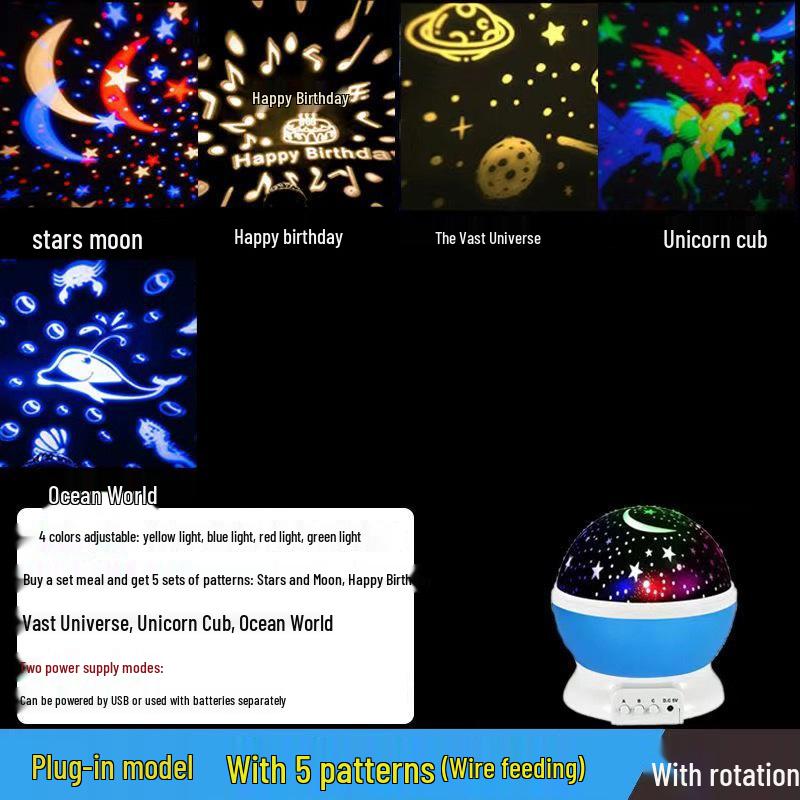 Milky Way Star Night Light: Anti-Glare Bedroom Star Projector & Birthday Gift