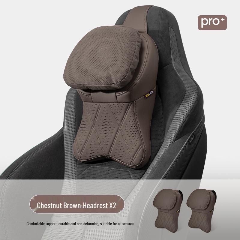 New Year Car Headrest: Aviation-Grade Neck Support Pillow & Memory Foam Backrest for Mercedes-Benz & BMW