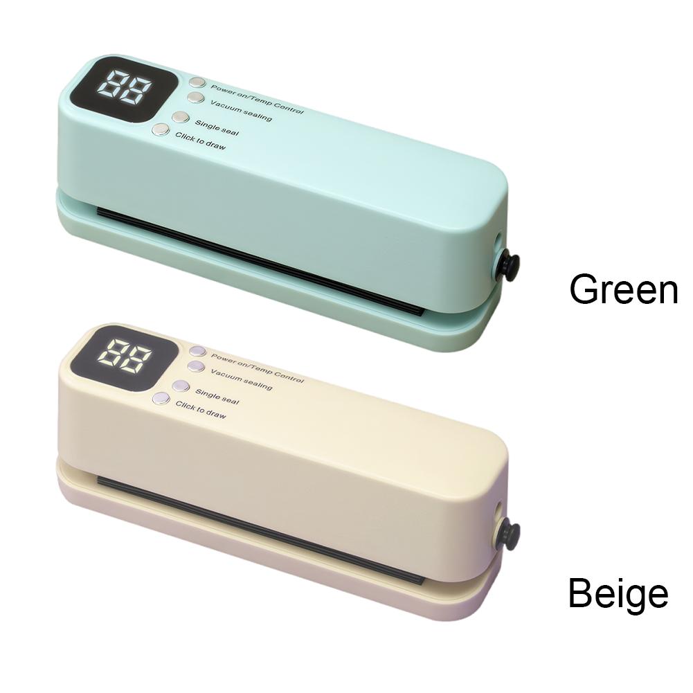 3-In-1 Mini Vacuum Sealer Wireless Rechargeable Handheld Food Sealing Machine Portable Bag Sealer for Dry/Moist Food Storage