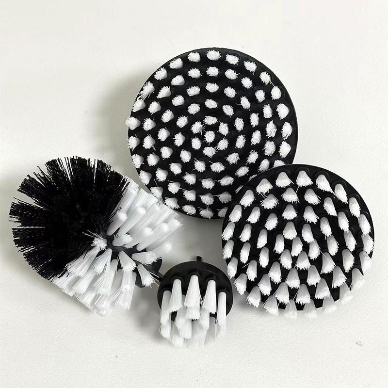 3/4Pcs Power Scrubber Brush With Drill Scrub Brush For Cleaning Showers Tubs Bathroom Tile Grout Carpet Drill Brush Attachment