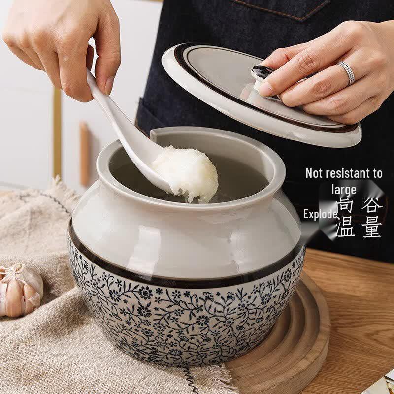 Qiwei Japanese Style Underglaze Ceramic Seasoning Jar