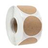 Natural Kraft Paper Round Adhesive Label Millimeter Paper