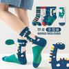 5 Pairs/Lot Winter Warm Baby Socks Thermal Thick Cotton Short Sock for Infant Autumn Cute Cartoon Dinosaur Print Kids Socks