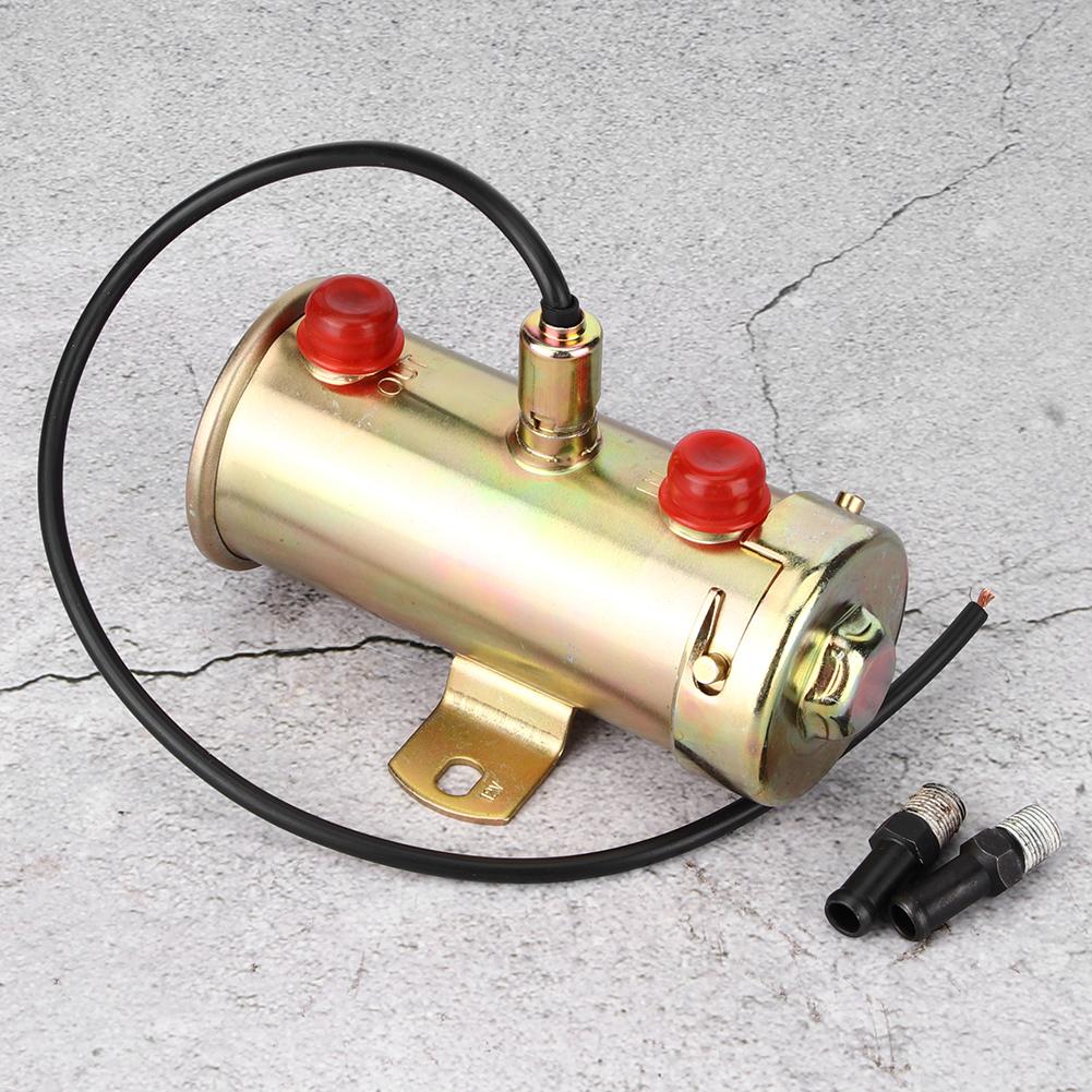 12V Copper Universal Auto Car Electric Fuel Pump Modification Accessory Part