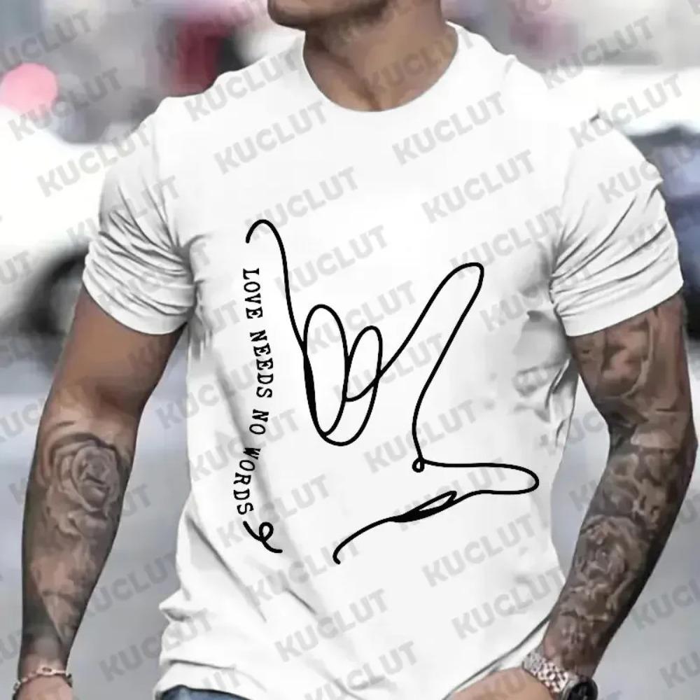 

Футболка для мужчин Летние графические топы Футболки с надписью «Autism Accept» Футболки с коротким рукавом и круглым вырезом Уличная одежда Футболки с надписью «Autism Awareness» Мужская одежда S