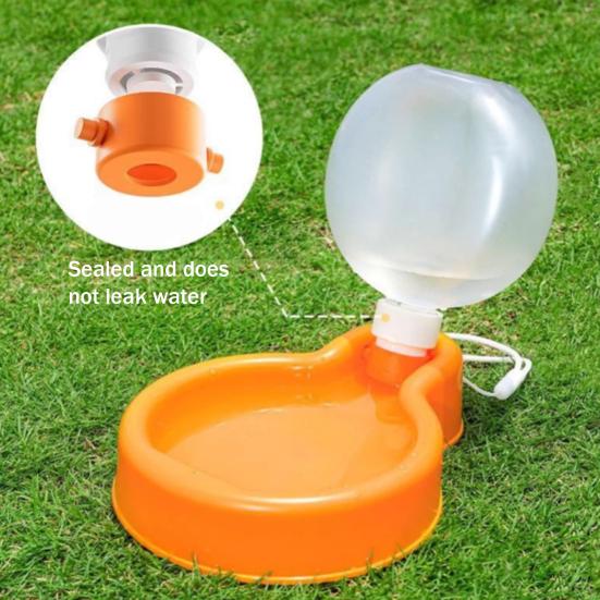 Foldable Dog Water Bottle Leak-Proof Pet Water Dispenser Portable Pet Water Bottle with Drinking Bowl for Dogs Cats Travel Hiking Outdoor Walking