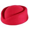 Classical French Flight Attendant Hat Polyester Stewardess Costume Accessoris Women Winter Fashion Headwear
