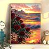 Diy Digital Oil Painting Flower Landscape Filling Coloring Oil Painting Stall Toy Painting
