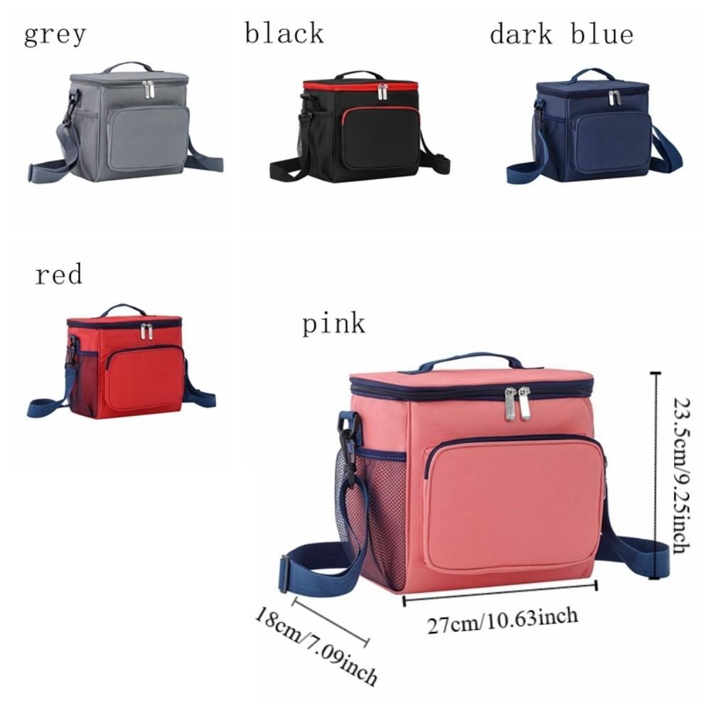 Portable Picnic Bag Oxford Cloth Lunch Bag Durable Large Capacity Bag  Student Lunch