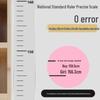 Bear-Themed Transparent Height Measurement Wall Sticker – Removable, No Damage To Walls, Accurate for Kids and Babies