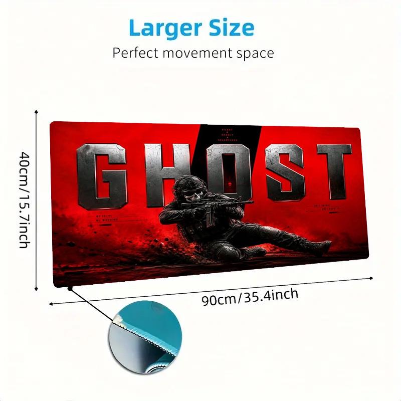 Duty Call Ghost Color Mouse Pad Large Gaming Table Cushion Non-slip Laptop Tablet Big Mousepad XXL Mat Mini PC Playmat With Lock Edge