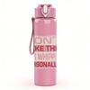 1PC Don't take this personally text print 750ml colorful plastic sports water bottle leakproof pop up lid with straw for outdoor work home use