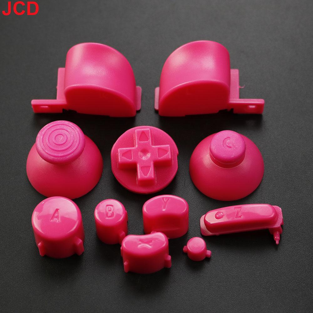 JCD 1 ensemble Ensemble complet Boutons Claviers L R ABXY Z Avec Capuchons de Joysticks 3D Pour GameCube Pour NGC Boutons Directionnels Boutons Marche Arrêt Remplacement