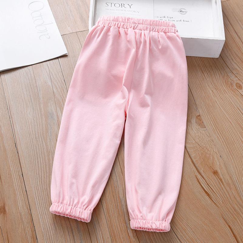 Children's Fashion Pants Girls' Summer Clothes Princess Baby Casual Cropped Pants Thin Design for Summer