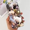 Case For Samsung Galaxy Note 20 Ultra 5G Note20 Cute Flower Cat Painted Soft Silicone TPU Cover For Samsung Note 20 20Ultra