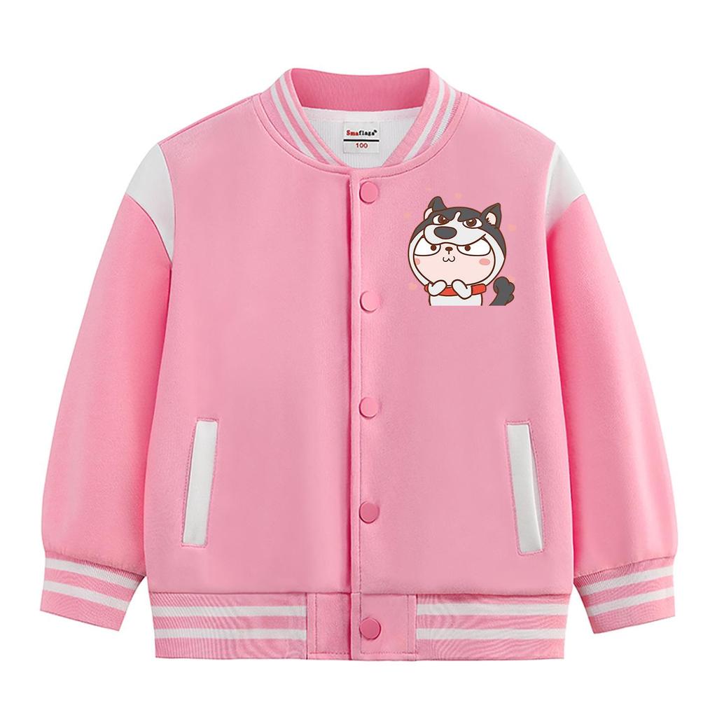 Boys' Stylish Baseball Jacket - Spring, Autumn & Winter 2026 Collection, Plus Velvet, Thickened Outerwear for Medium & Large Kids
