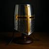Templar Knight Helmet Free Display Stand Included Medieval Home Decor