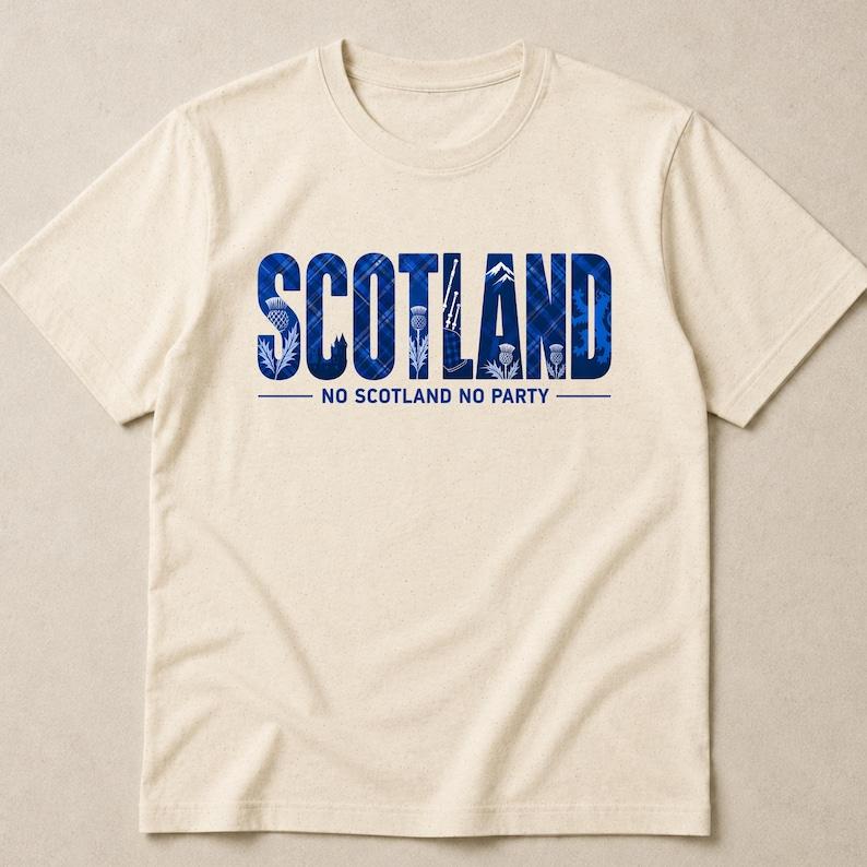 Scotland Football Shirt, Scotland Soccer Tee, World Cup 2026 Supporter T-Shirt, No Scotland No Party Gift, Match Day Football Tee, scottish 4XL