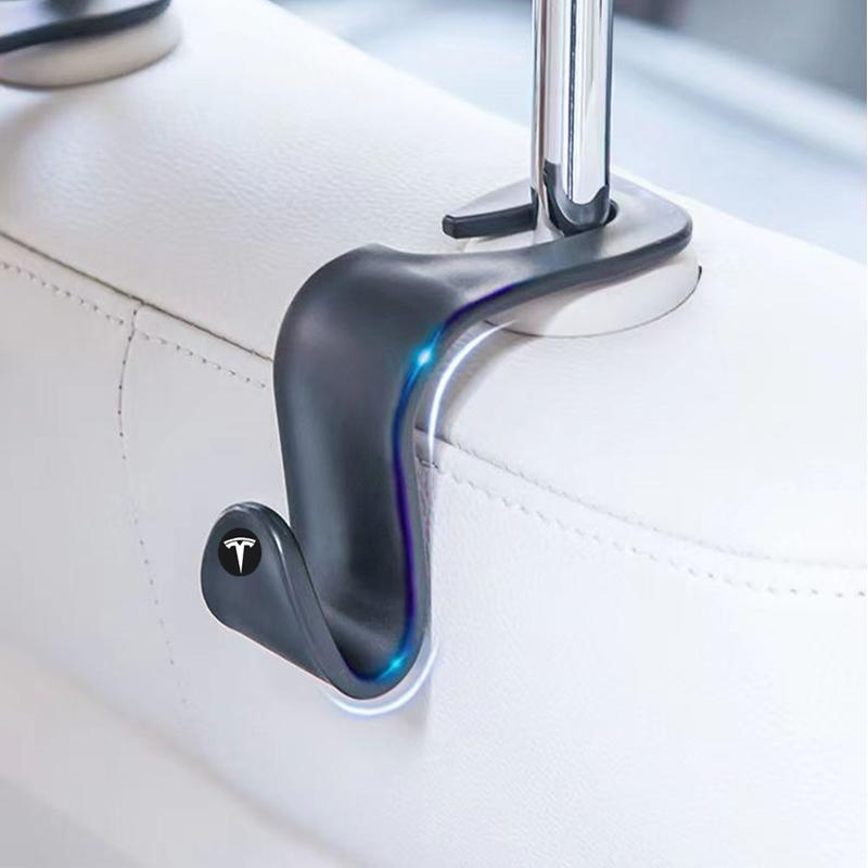 Auto Seat Headrest Hook Storage Hanger Car Interior Accessories For Tesla Model 3 Model S Model X Y Roadster Performance