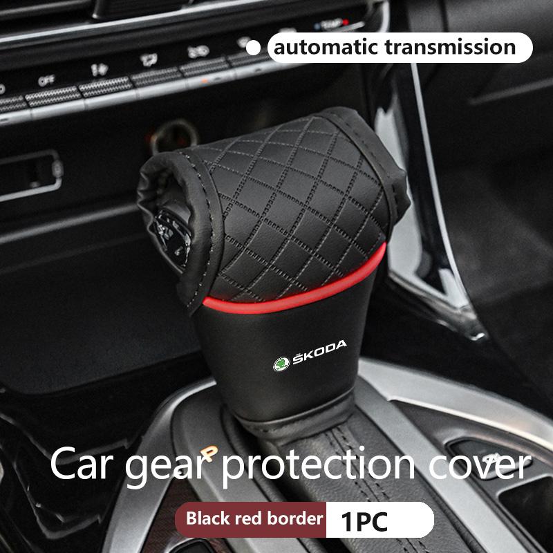 Car Center Console Gear Shift Knob Protection Cover Handle Case For Skoda octavia a5 a4 mk1 2 fabia superb rapid mk3 yeti 2006 agi488