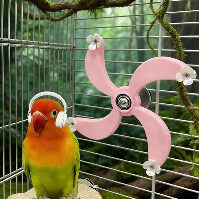 Bird Toys Interactive Rotating Spinner Wheel Cage Toys for Mental Enrichment Play  for Cockatiel Conure Parakeet Budgie Parrot