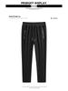 Men's Pure Cotton Lightweight Straight-Leg Sweatpants - Solid Color, Loose Fit for Summer and Spring.