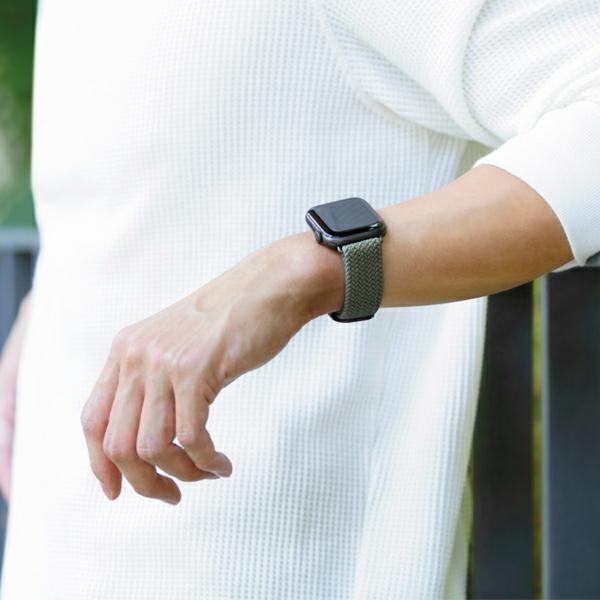 Uniq Pasek Aspen Apple Watch 40/38/41Mmseries 1/2/3/4/5/6/7/8/9/Se/Se2 Braided Szary/Granite Grey