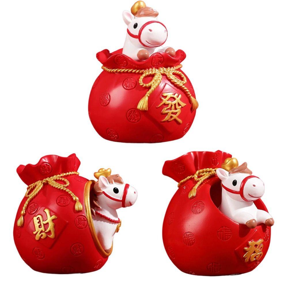 2026 Chinese New Year Year of The Horse Desktop Decor New Year Blessing Souvenir  Home Decor