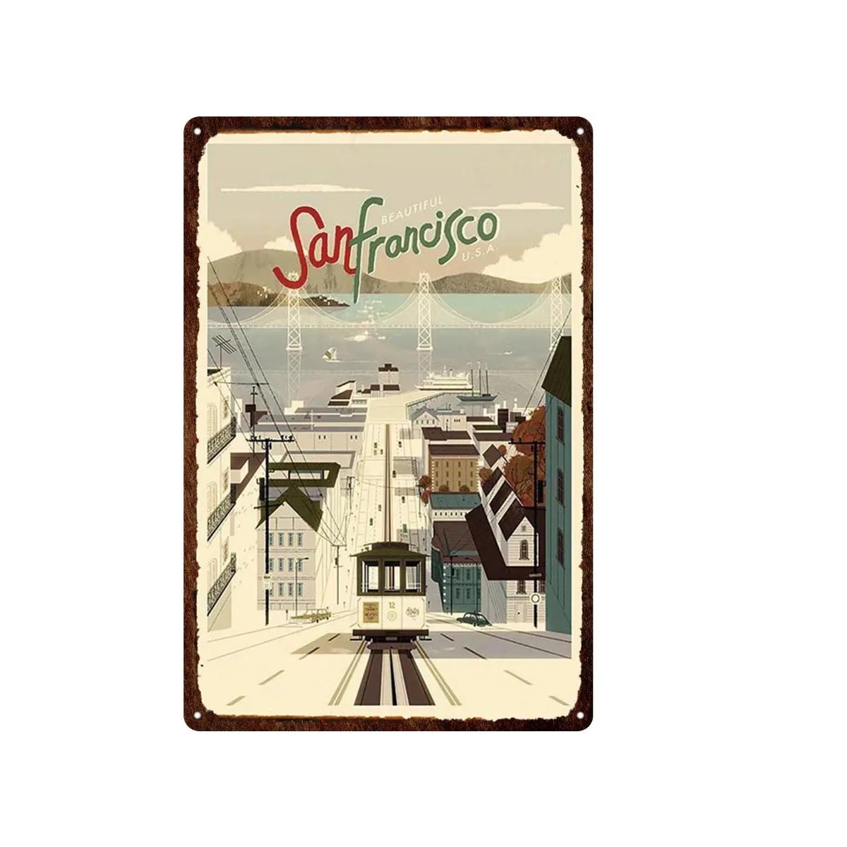 

Aloha Philippines Brooklyn Vatican Bangkok Metal Plate Painting Iron Tin Sign Wall Art Picture For Garden Living Room Home Decor 20X30CM