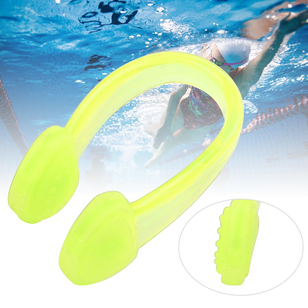 Zwem Neusklemmen Waterdicht Zacht Siliconen Surfen Neusklem Stoppers Beschermer Geel