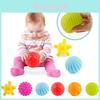 6pcs Baby Soft Massage Sensory Development Puzzle Ball Sound Toys For Infants