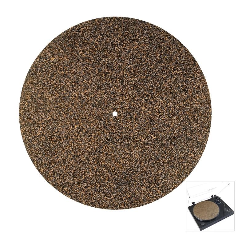 Cork & Rubber Turntable Platter Mat Reduces Noise & Sounds Vinyls Record Pad Turntable Phonograph Accessories Record Play