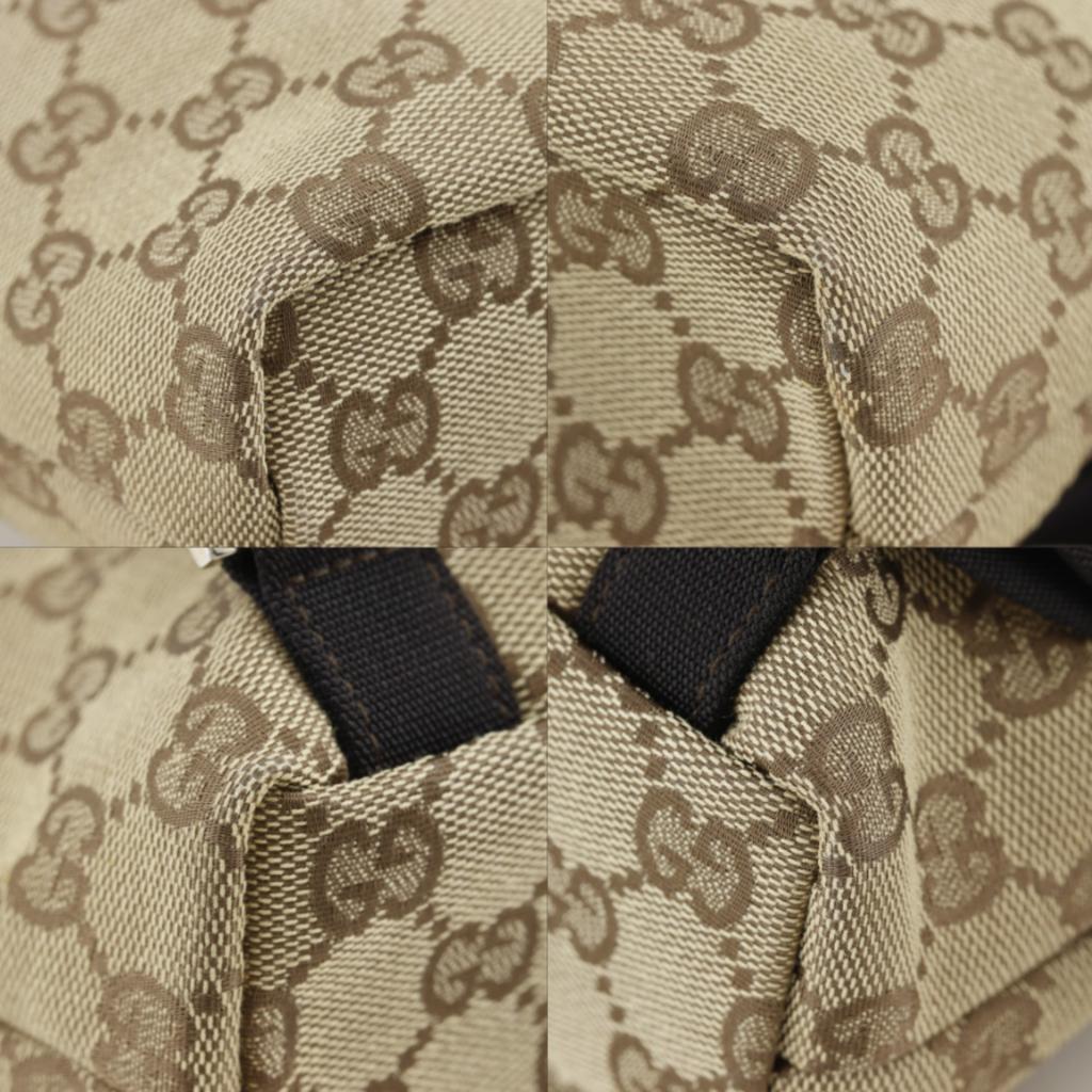 GUCCI Backpack Daypack 003.0242 Brown GG canvas Women Used
