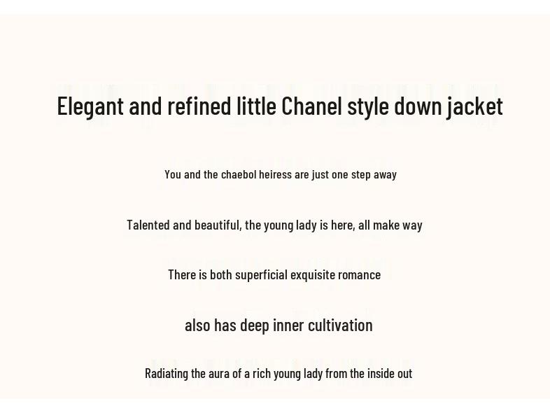 Madeline Tweed 90% Duck Down Jacket for Women