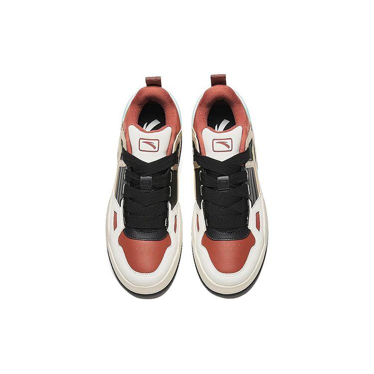 Anta Lifestyle Series Thick Sole Comfortable Versatile Low-Top Sneakers Men Sneakers Black Brown 112348073-5