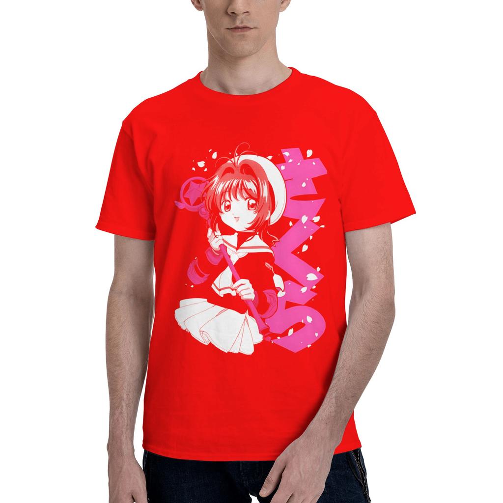 Sakura Bloom Graphic Funny 100 Cotton Tshirt Cardcaptor Sakura Tops Tees For Unisex