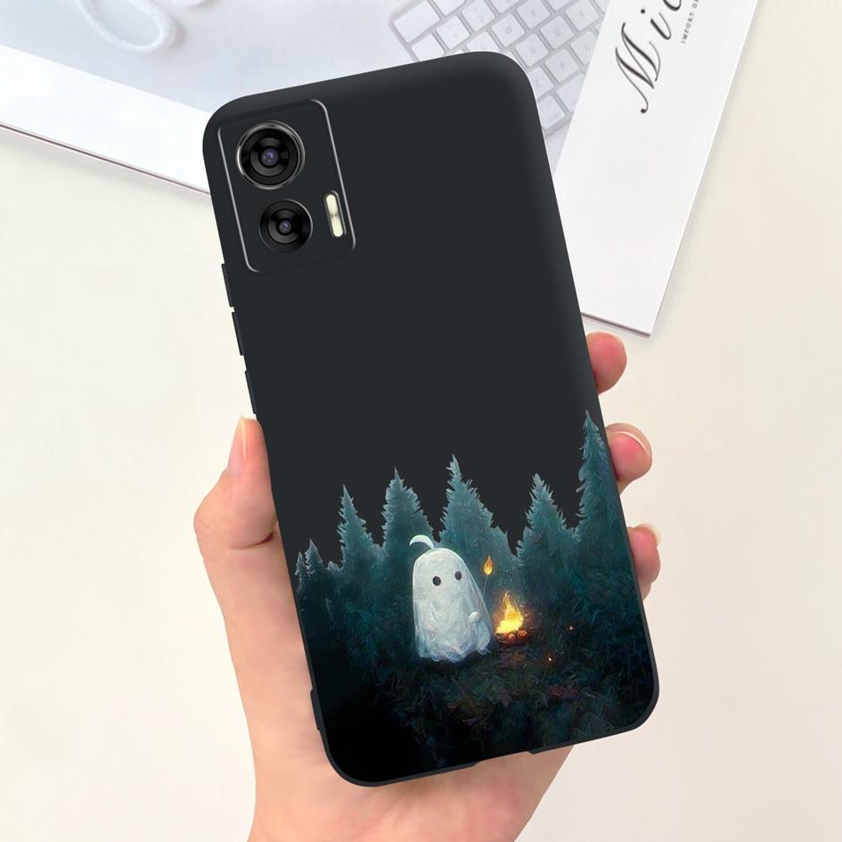 For Motorola Edge 30 Neo Case XT2245-1 Shockproof Cover Cute Cartoon Tulip Anti-Fall TPU Phone Case For Moto Edge 30 Lite Bumper
