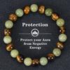 Natural Stone Bracelet Depression Healing Crystal Beaded Bracelet Relieves Stress Anxiety Spiritual Inner Strength  Gift