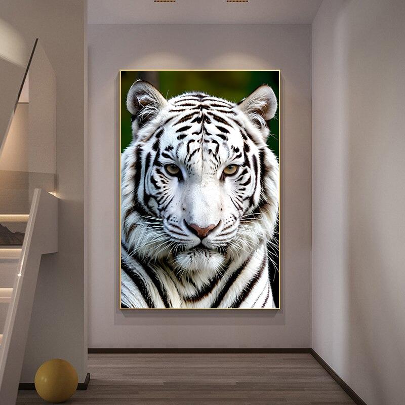 Canvas Painting Animals Canvas Wall Art Tiger Print Art Home Decor Wall Pictures Living Room Wall Decor Frameless
