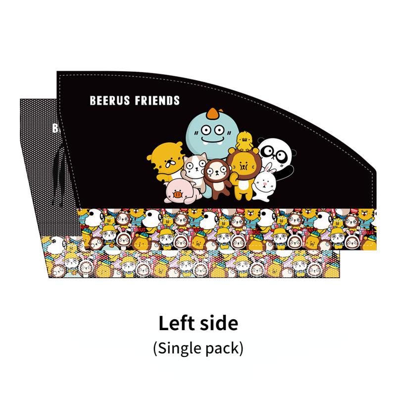 Multiple Patterns Cute Cartoon Car Side Window Sun Shade Magnetic Windshield Sunshade Foldable Rear Side Auto Window Cover Kids