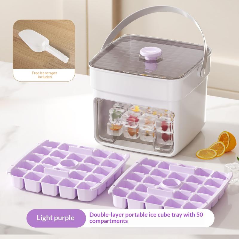 Versatile 25/50 Grid Ice Cube Mold for Barbecue Parties and Events