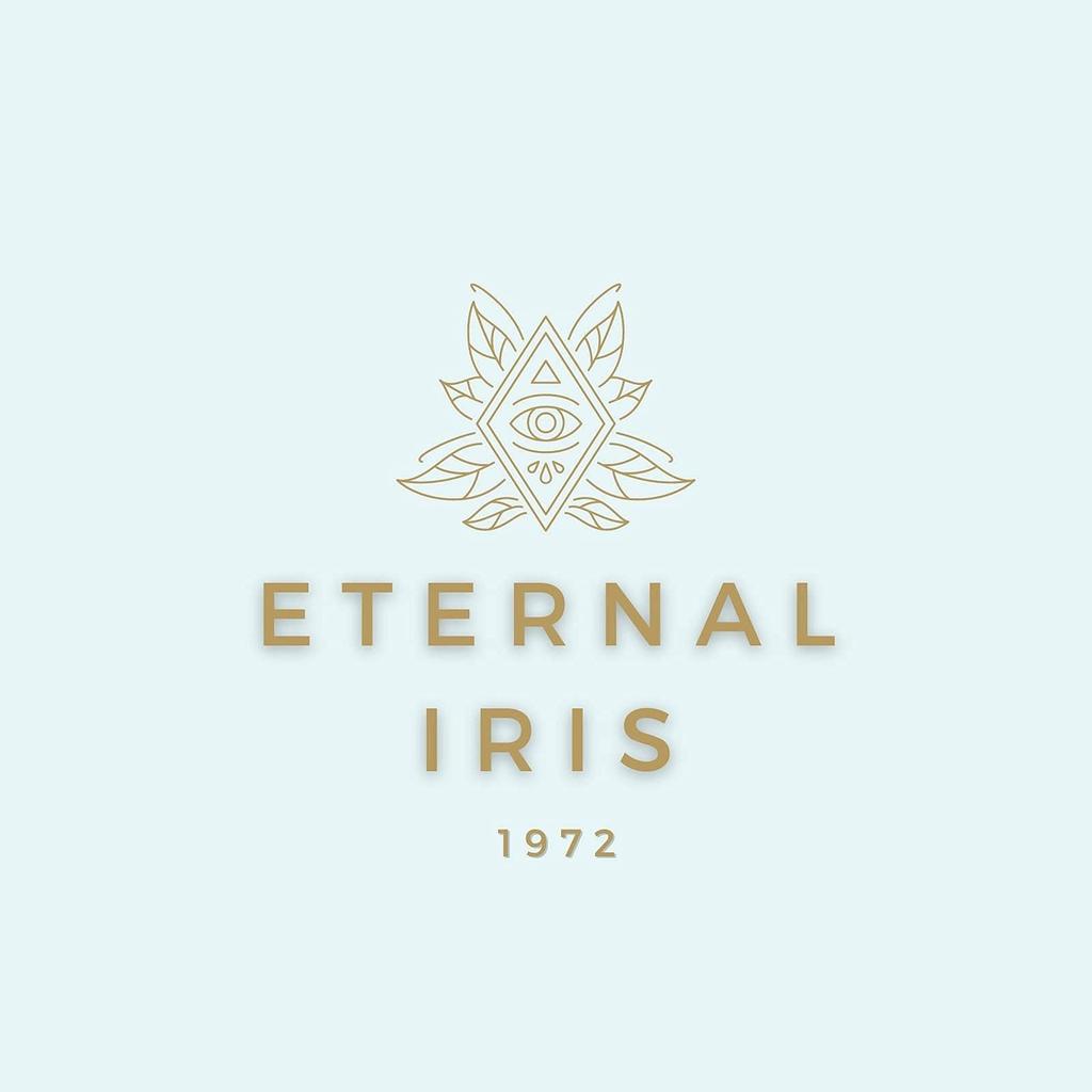 ETERNAL IRIS Car Interior Mirror Crystal Stylish Crystal Accessory [Authentic] Ornament, Decoration, (Fire Red)