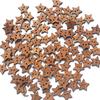 100PCS DIY Scrapbook Craft Buttons Wooden Star Shape 2 Holes