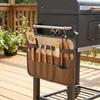 Canvas Cutlery Storage Bag Khaki Tableware Roll Bag Camping Organizer Bag  Outdoor BBQ