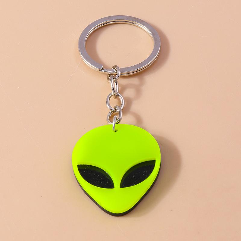 

Creative Resin Alien Keychain Heart Animal Keyring Pendants for Men Women Key Holder Handbag Decor Charms DIY Jewelry Gifts
