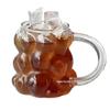 Ins Style High Borosilicate Grape Glass Mug with Handle