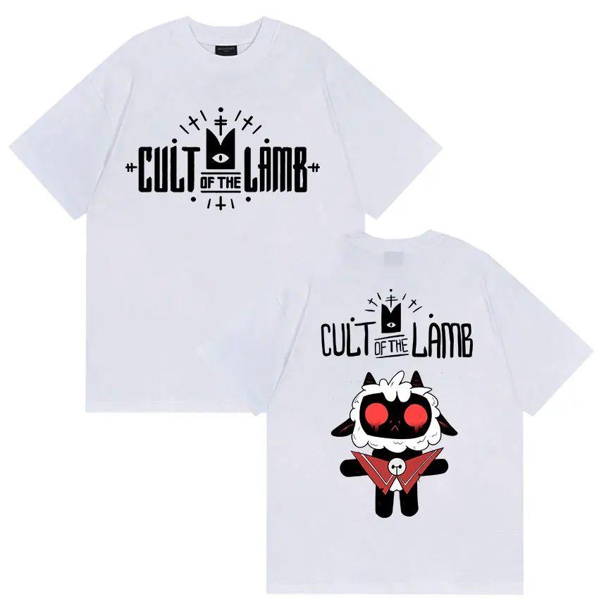Fashion Y2k T Shirts Game Cult of The Lamb Fans Gift T Shirt Casual Loose Clothing Oversized Cotton Print Tshirt Unisex